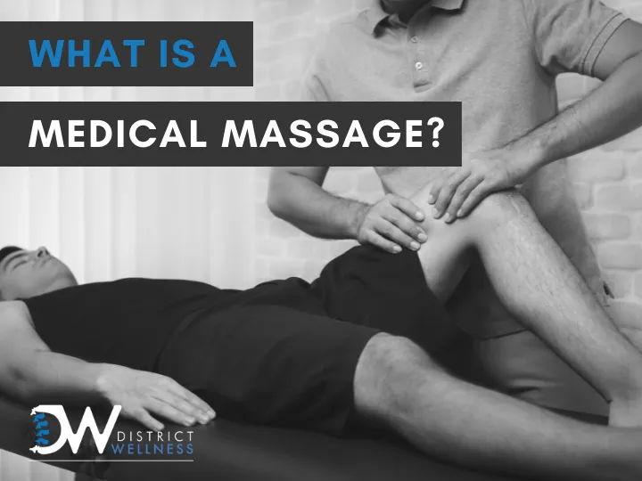 Deep tissue massage therapy session for chronic lower back pain at District Wellness in Arlington VA